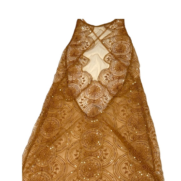 DREAMGIRL Sheer Mesh with Metallic & Satin Thread Floral Embroidered Lingerie - Picture 4 of 6